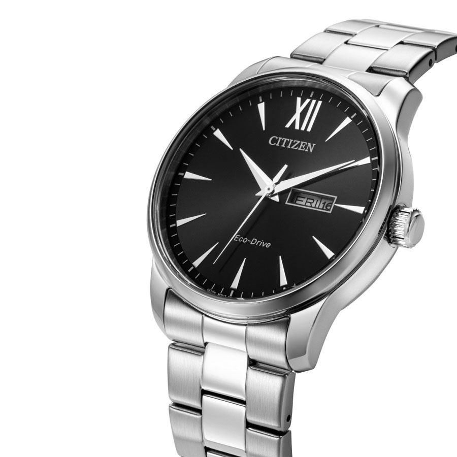 Đồng Hồ Nam Citizen Dây Thép Không Gỉ BM8550-81E - Mặt Đen