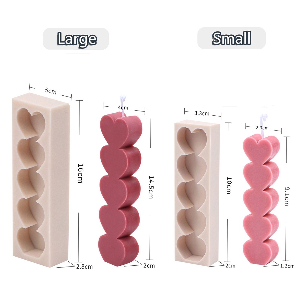 Khuôn Làm Nến Đất Sét Thủ Công Trang Trí Đám Cưới