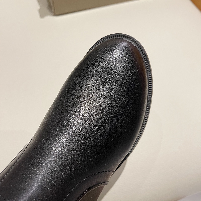 Giày bốt IELGY màu đen cao tới mắt cá kiểu dáng thoải mái thời trang cho nữ | BigBuy360 - bigbuy360.vn