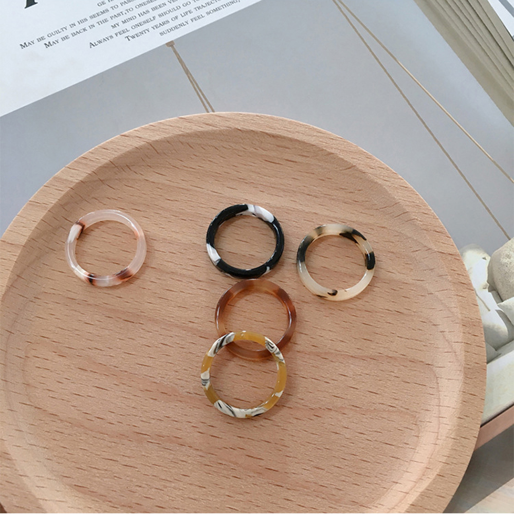 Nhẫn Nhựa Trong Suốt Phong Cách Hàn Quốc Dành Cho Nam Và Nữ