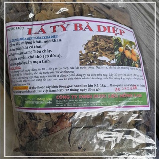 LÁ TỲ BÀ DIỆP khô đóng gói 500g - Hàng Công Ty loại 1