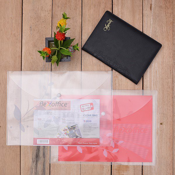 ⚡Giá sỉ bán buôn⚡ Bìa nút A4 Flexoffice có in FO-CBF02