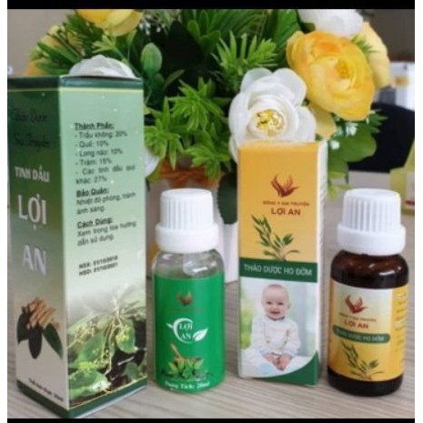 Tinh Dầu Lợi An Chính Hãng+ Thảo Dược Ho Đờm