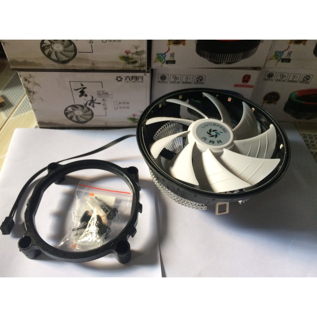 Fan CPU Led - Quạt tản nhiệt CPU Led Socket Intel/AMD - Fullbox + Keo tản nhiệt