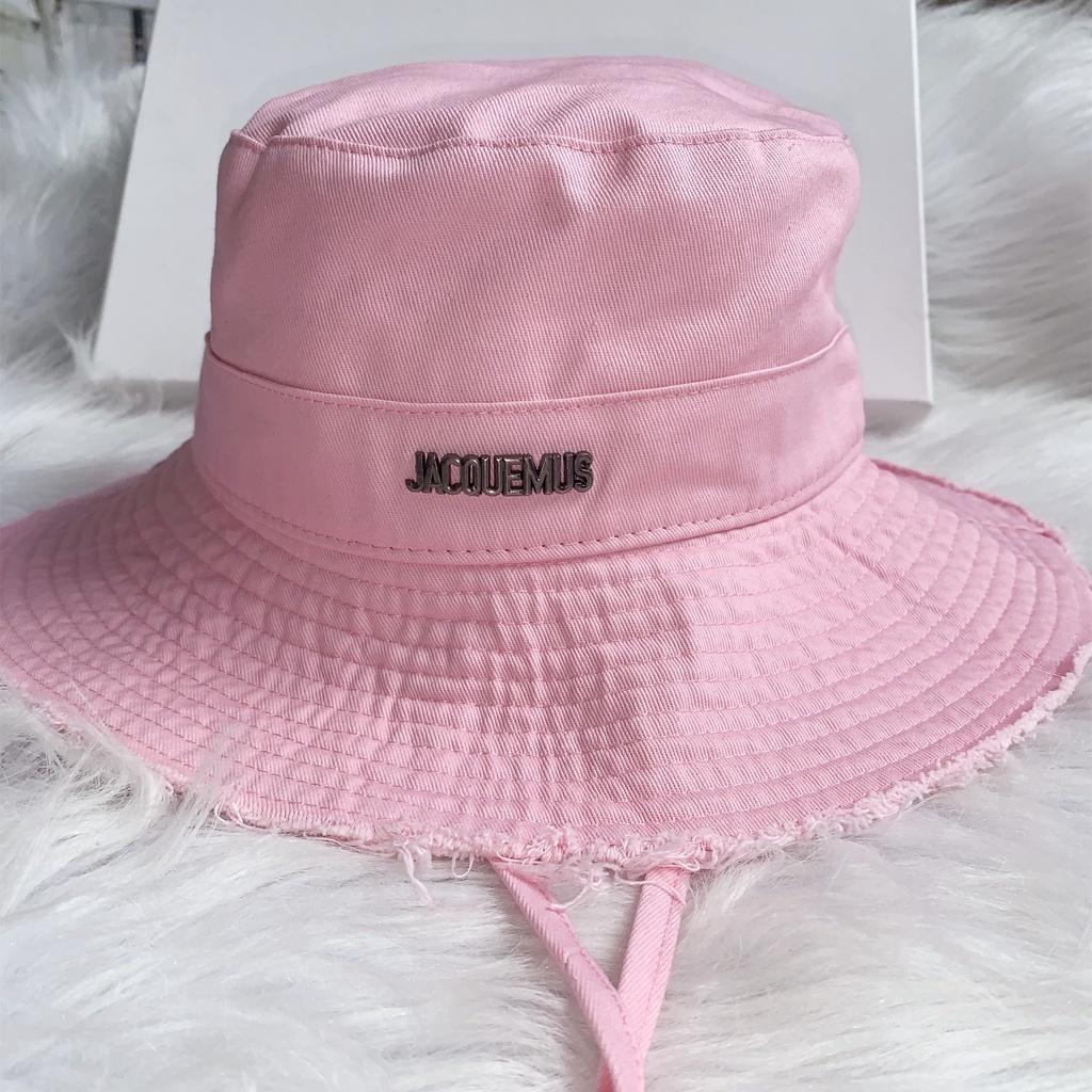 Mũ bucket nón tai bèo chống nắng in chữ JACQUEMUS chất lượng cao, hàng có sẵn
