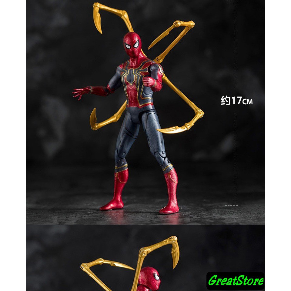 [Mã LIFE0503TOYS1 giảm 10% đơn 150k] ( SẴN ) MÔ HÌNH IRON SPIDER MAN THE AVENGER ( BẢN THƯỜNG VÀ BẢN FULL )