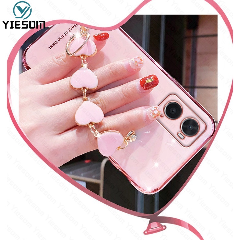 Ốp Điện Thoại Có Dây Đeo Tay Sang Trọng Cho OPPO A16 A16K A15 A15S A76 A94 A74 A54 A55 A93 A73 4G A53 A33 2020