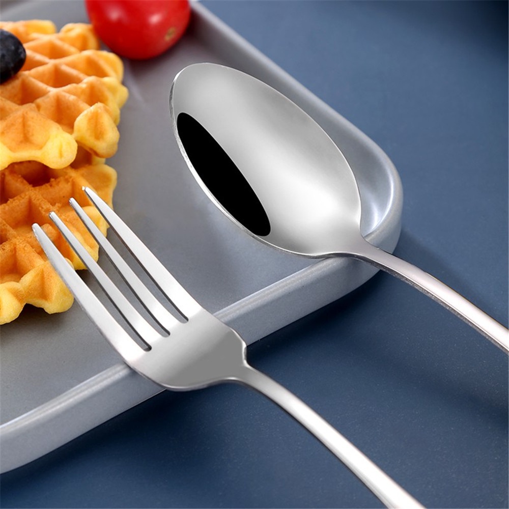 Bộ 3 món muỗng nĩa đũa ăn bằng thép không gỉ có hộp đựng