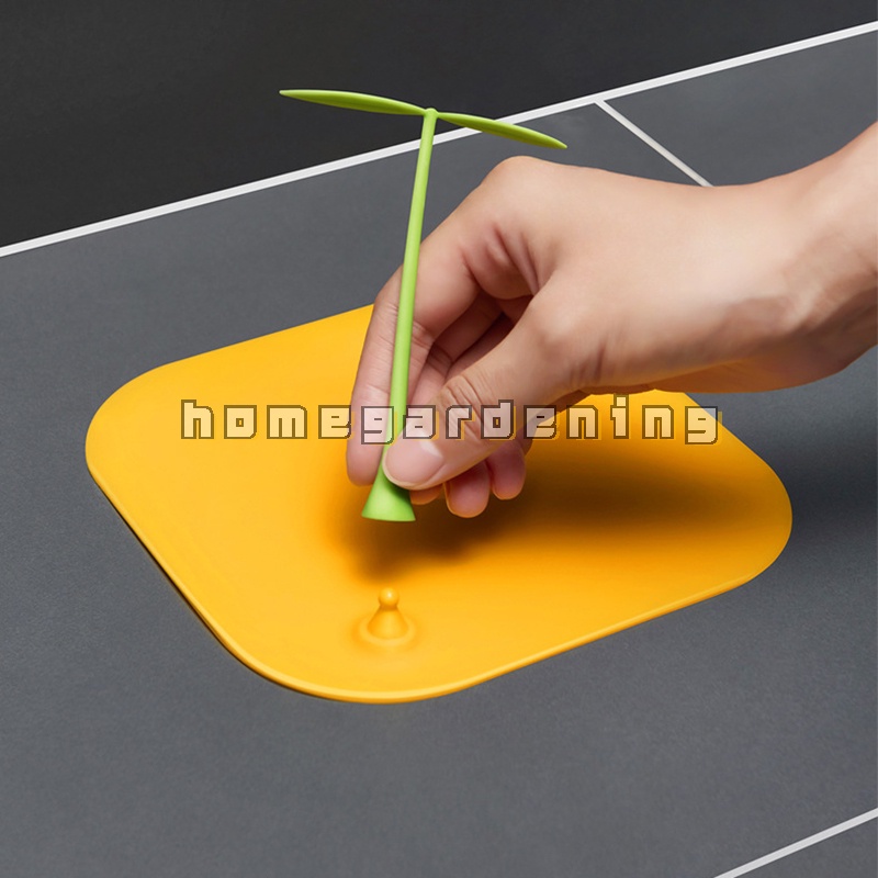 Thảm Silicon Lót Cống Thoát Nước Nhà Tắm Chống Mùi Hôi Chống Côn Trùng Hình Hạt Đậu Nhỏ Ốp