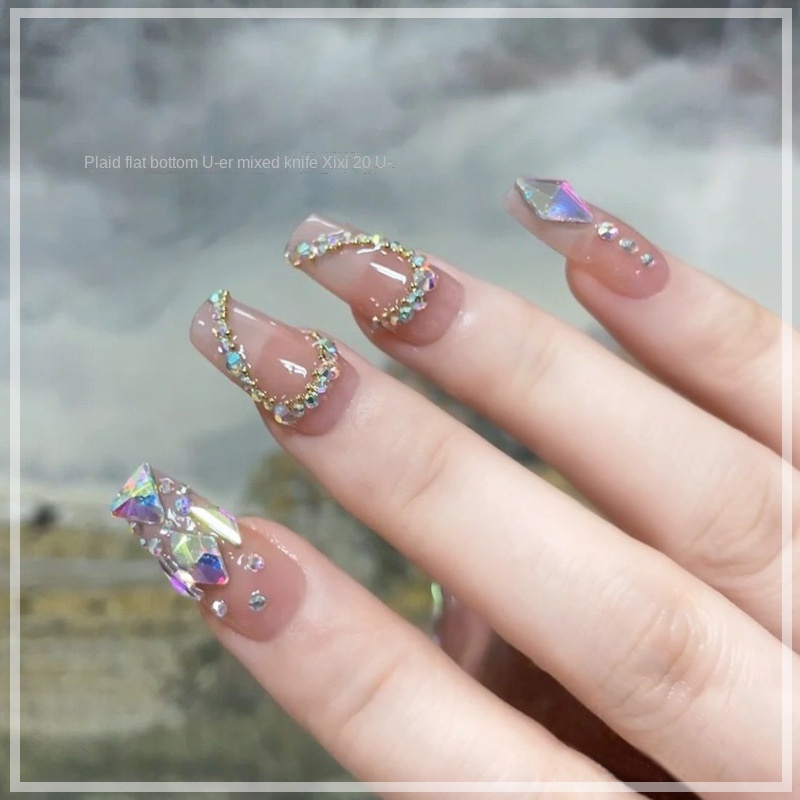Bộ Đá Nhiều Màu Sắc Dùng Trang Trí Móng Tay DIY