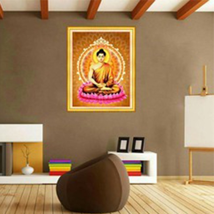 Tranh thêu Phật Thích Ca Mâu Ni LV3433 - kích thước: 50 * 70cm.