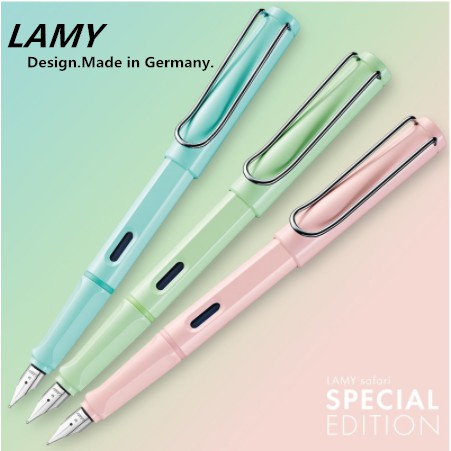 Bút Máy Lamy Safari  - Lamy Safari Fountain Pen Blue Macaron Powder Rose Mint Glaze