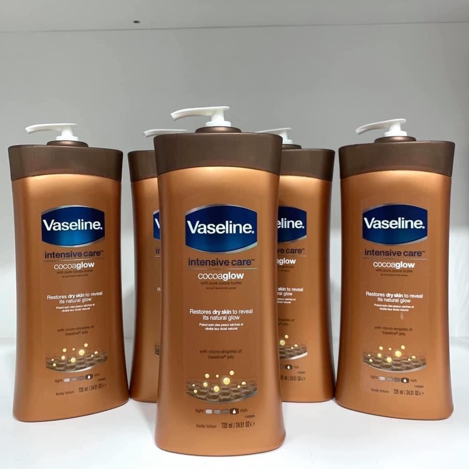 SỮA DƯỠNG THỂ VASELINE INTENSIVE CARE COCOA GLOW 725ML