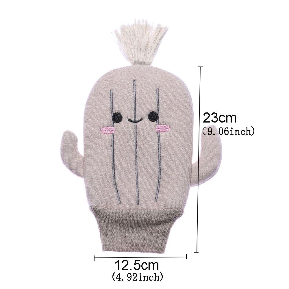 NIUYOU Găng tay đi tắm Mềm Mại Hình Cây Xương Rồng Dễ Thương Cho Bé