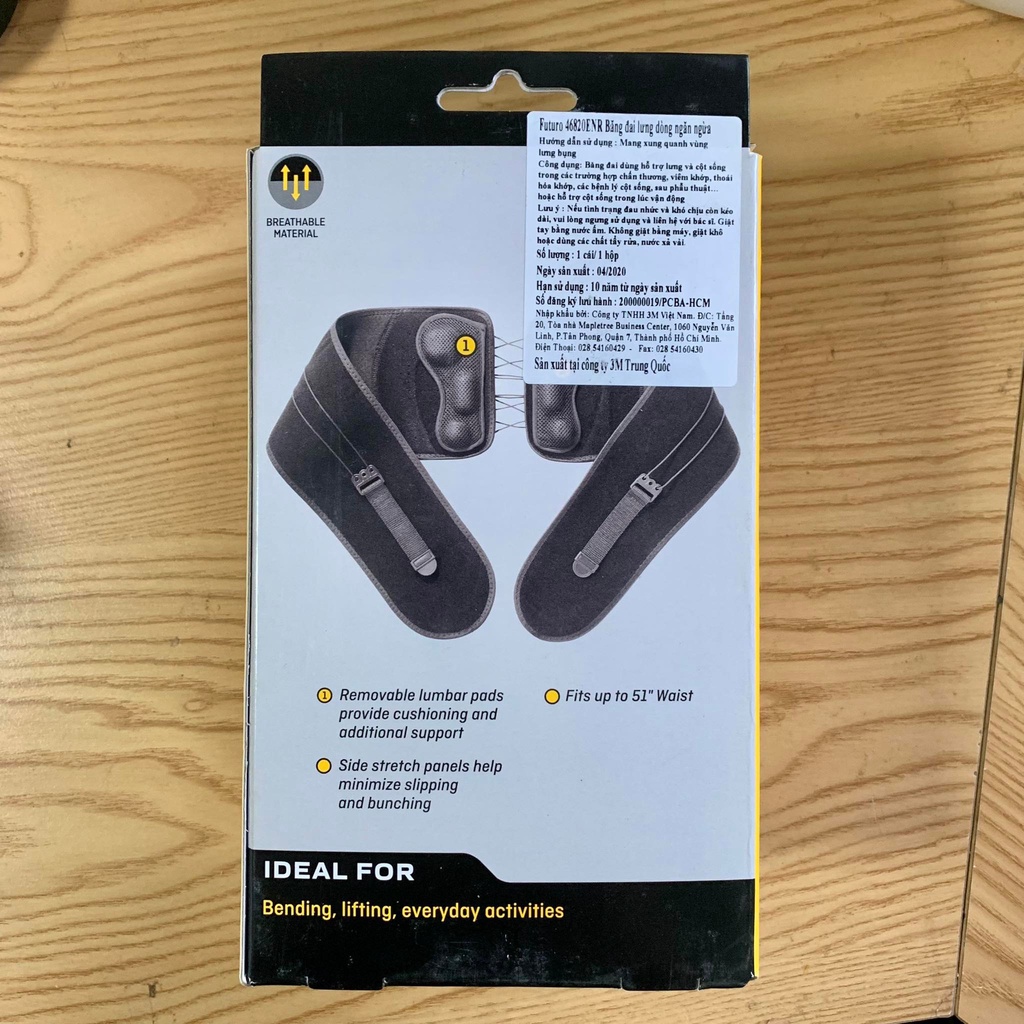 Hỗ trợ lưng 3M Futuro màu đen