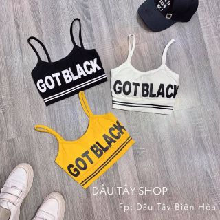 Áo hai dây croptop