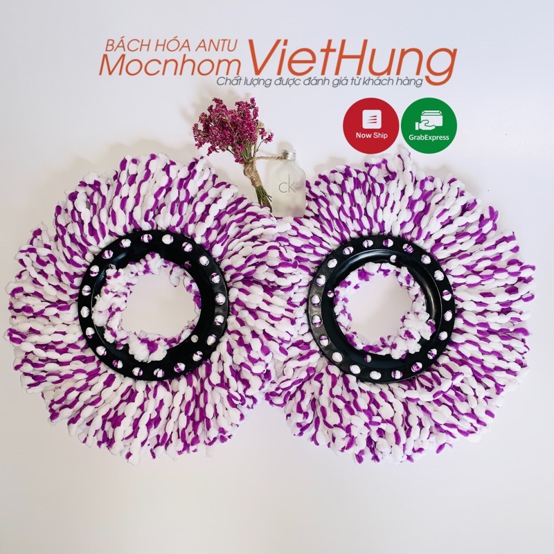 Bông lau nhà 360 độ Cotton 100% phù hợp mọi cây (Hàng việt nam)