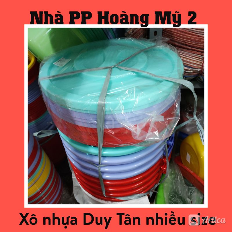 Xô nhựa tròn Duy Tân từ 4 đến 20 lít