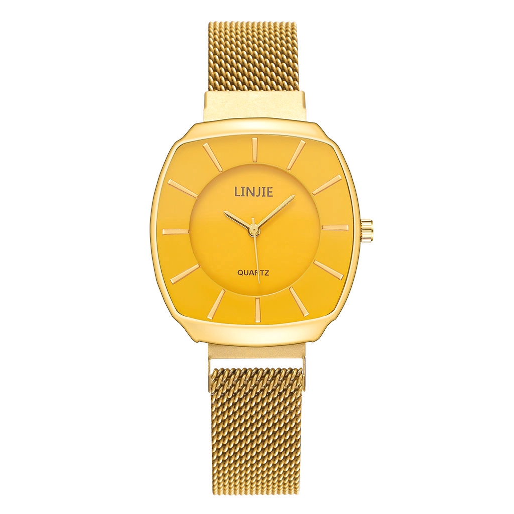 Đồng hồ quartz nam mặt vuông bằng thép không gỉ