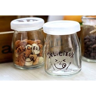 Hộp 12 Hũ thủy tinh làm sữa chua, pudding 100ml