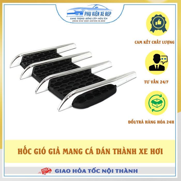 Hốc gió giả mang cá xe hơi FREE SHIP dán trang trí xe đẹp