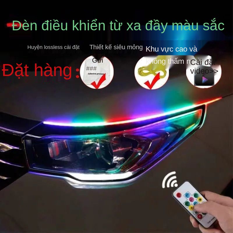 Bắt đầu quét ô tô trang trí chung đèn chạy ban ngày dòng nước siêu mỏng sửa đổi mắt led chống streamer xi nhan