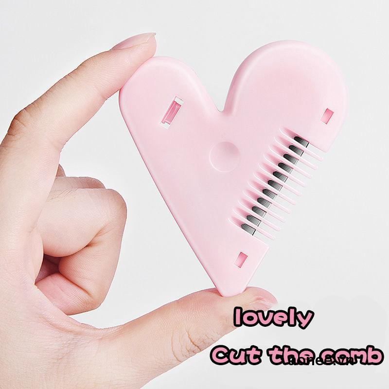 ✨✨ Lược Chải Cắt Mini Hai Mặt Thiết Kế Trái Tim Xinh Xắn