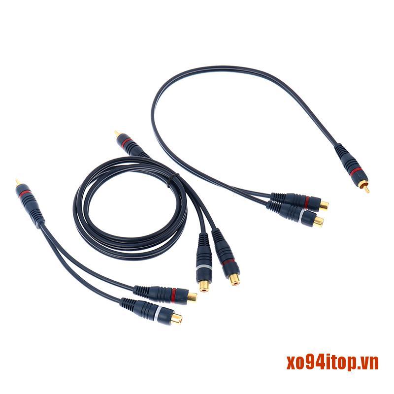 Dây Cáp Âm Thanh Chia 2 Cổng Rca Sang 1 Rca