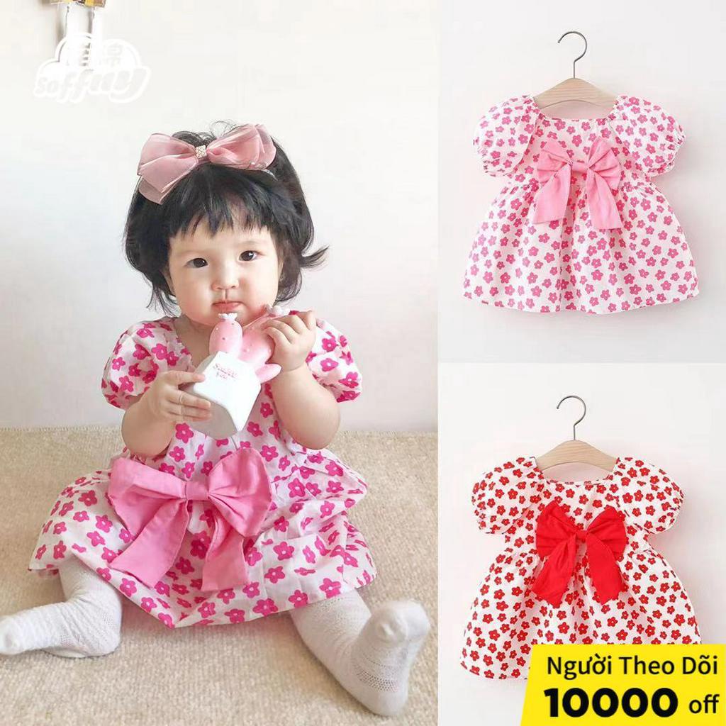 Soffnybaby Đầm Công Chúa Phong Cách Hàn Quốc Thời Trang Cho Bé Gái