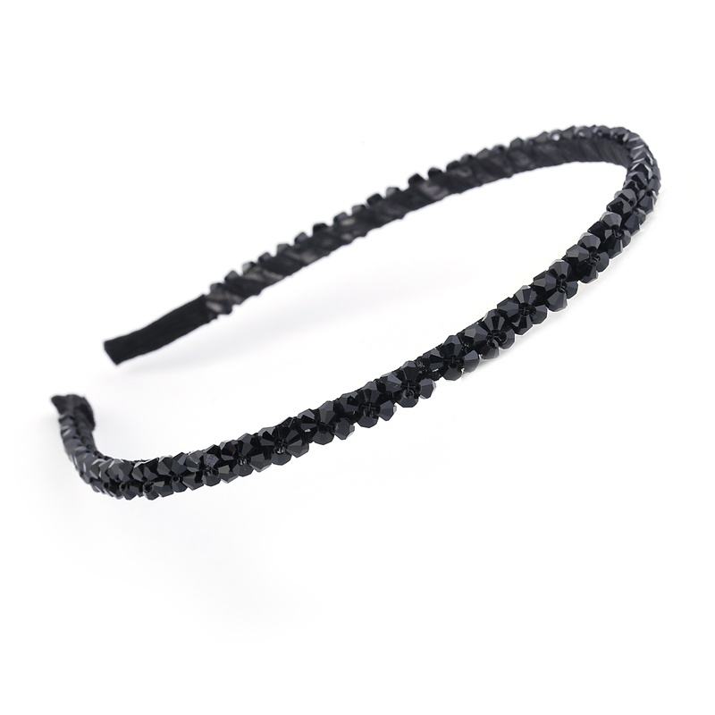 Haimeikang Băng đô pha lê đính cườm thời trang Thạch cao cài tóc cho phụ nữ Phụ kiện tóc