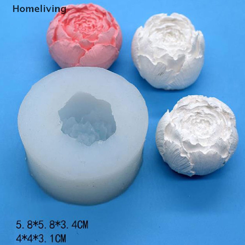 Khuôn Làm Bánh / Xà Phòng / Nến Hình Hoa Hồng 3D Bằng Silicone DIY