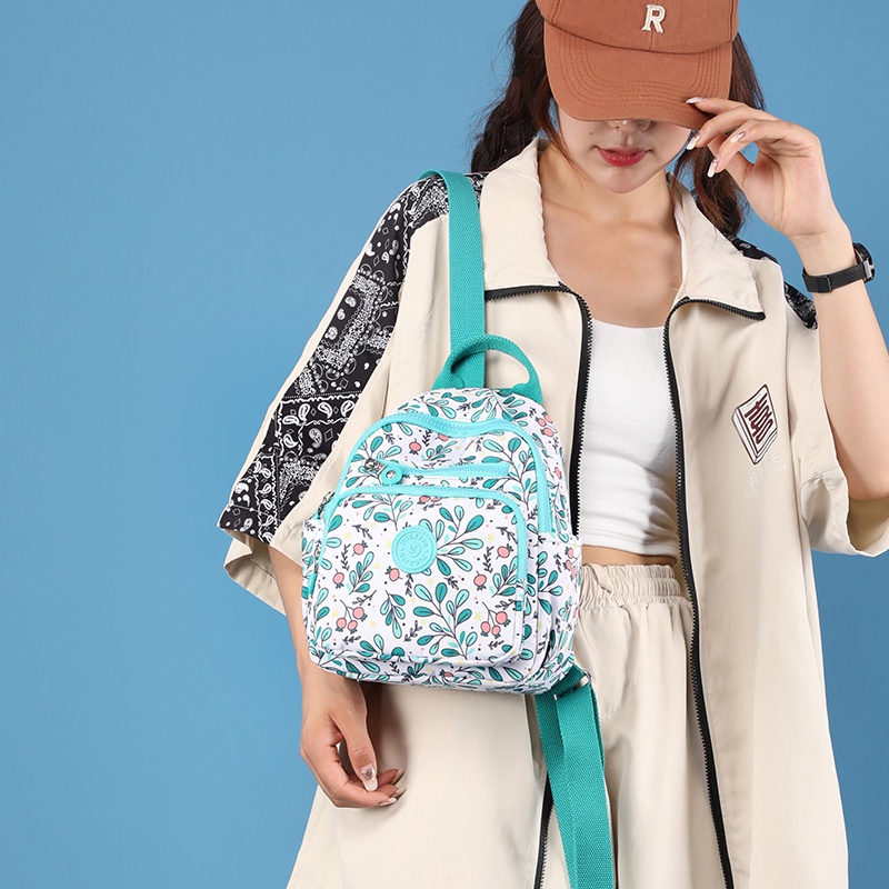 Ba Lô Vải Oxford Sức Chứa Lớn Nhiều Ngăn In Họa Tiết Phong Cách Mới