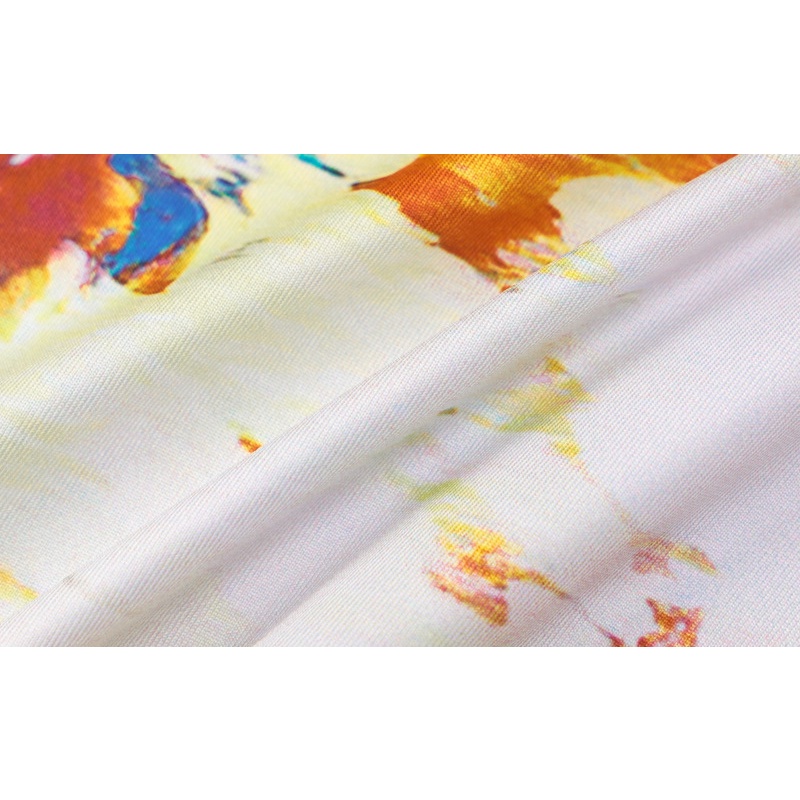 Đầm Cổ Yếm Cột Dây Hở Lưng In Họa Tiết Nhiều Màu Sắc Thời Trang Quyến Rũ Cho Nữ