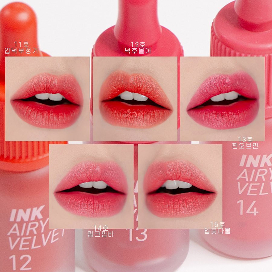 Son kem Peripera Ink Airy Velvet Tint 2019