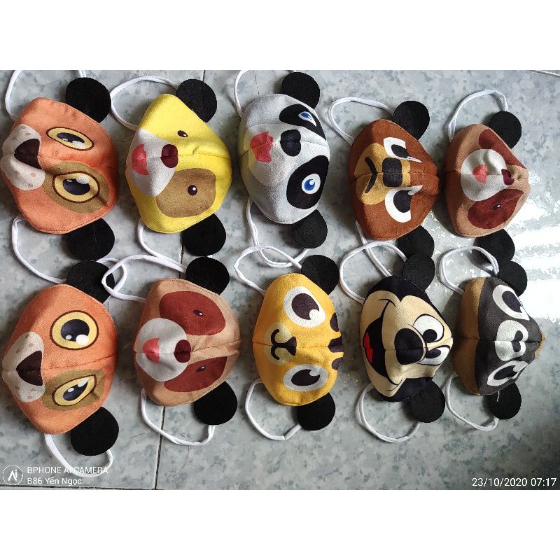KHẨU TRANG HÌNH THÚ 3D SIÊU CƯNG CHO BÉ