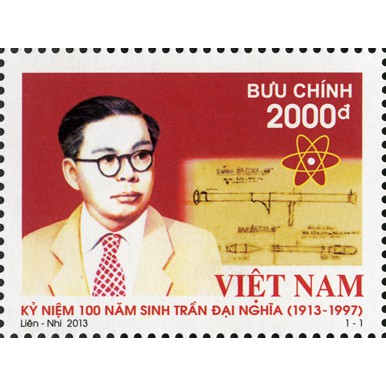 Tem sưu tập MS 1039 Tem Việt Nam Kỷ niệm 100 năm sinh Trần Đại Nghĩa (1913 - 1997) 2013