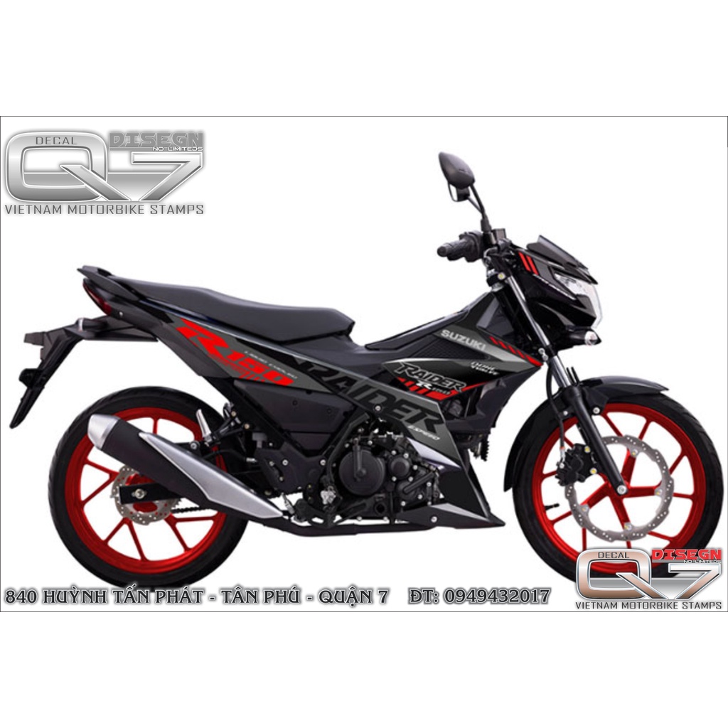 TEM RỜI RAIDER FI  XÁM ĐEN