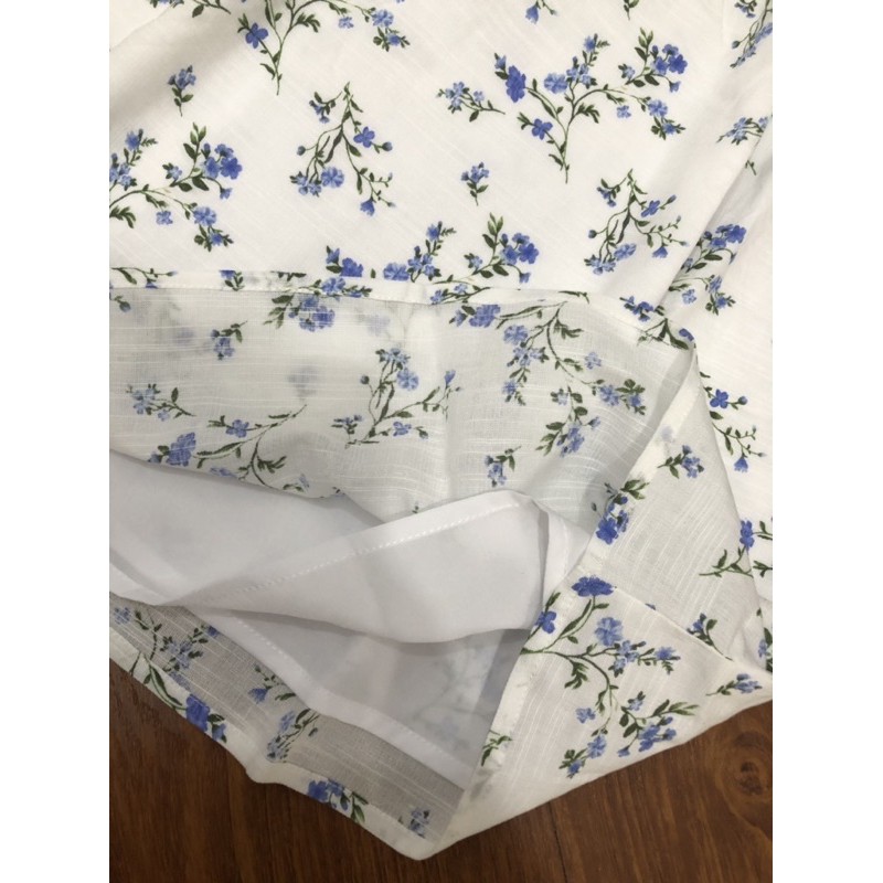 Đầm hoa rớt vai f21