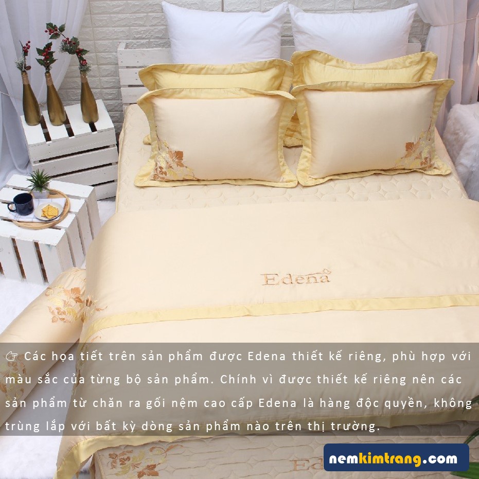 Ga  Nệm Tencel Edena Mẫu 739 - CHÍNH HÃNG, CAO CẤP