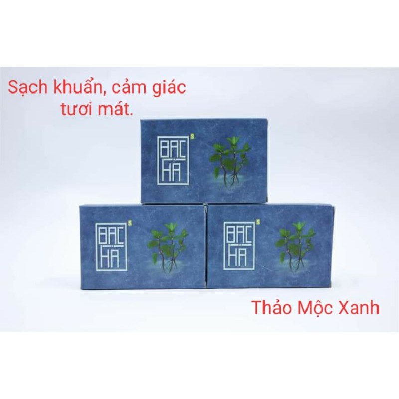 Xà Bông Bạc Hà 100g Sinh Dược - Sạch khuẩn, mát da, tươi mát.