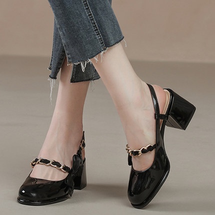 Giày cao gót công chúa đính nơ