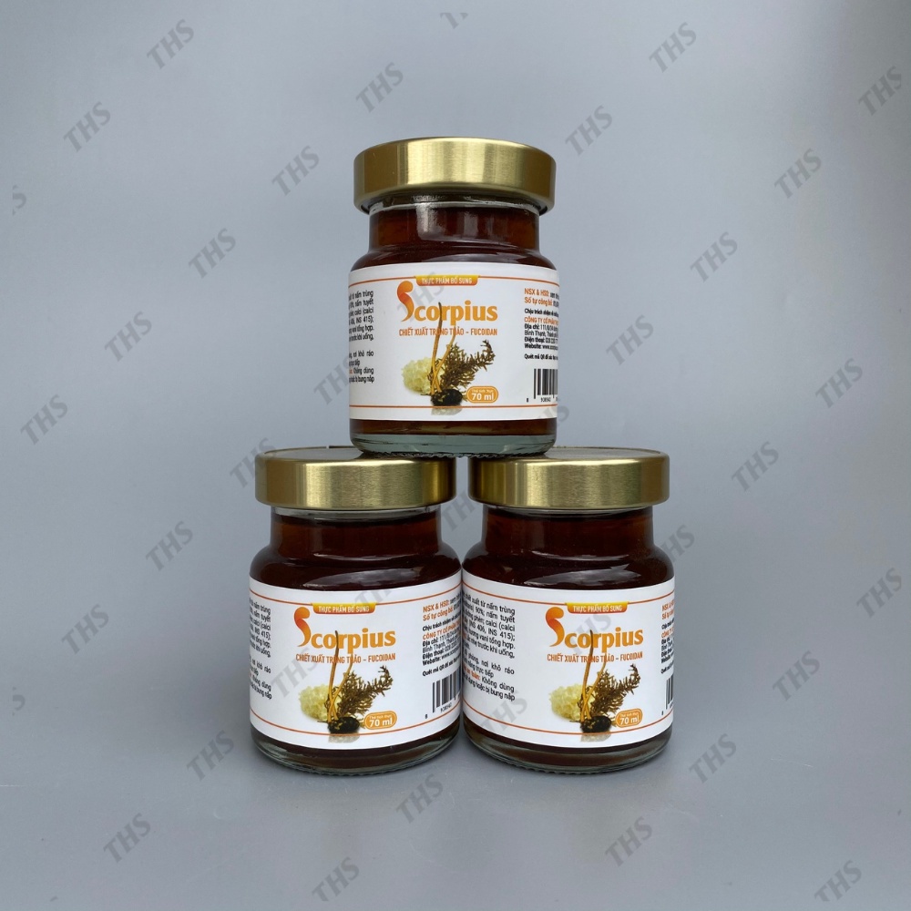 Scorpius - 2 Hũ 70ml Chiết xuất trùng thảo - Quà tặng sức khoẻ, Thực phẩm bổ sung hỗ trợ sức khoẻ.