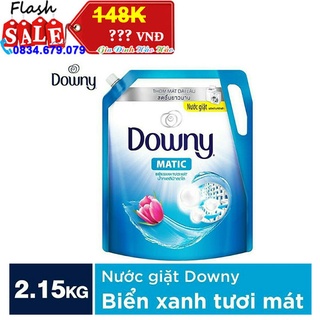 Nước giặt Downy Matic biển xanh tươi mát - Túi 2 lít