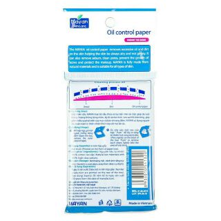 Giấy thấm dầu Mayan 100 pcs