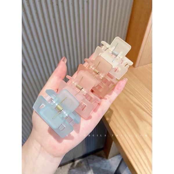 Kẹp cài tóc hàn quốc ❤23 FREESHIP❤cho nữ nhựa vuông nhỏ, cặp tóc càng cua cute hot trend phong cách ulzzang vintage