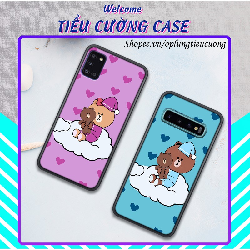 Ốp dẻo Samsung Note3/Note4/Note5/Note8/Note9/Note10/Note10Plus/Note10Lite/Note20/Note20Ultra in hình Gấu Brown kute