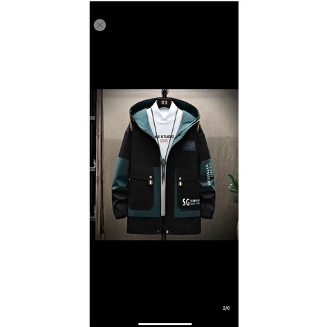 ÁO KHOÁC KAKI NAM TÚI HỘP CÓ MŨ CỰC ĐẸP THỜI TRANG NAM HÀN QUỐC