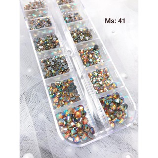 🐾đồ nail🐾 đá nail - ck41 - đá chân keo khay mix size siêu sáng - siêu đẹp - siêu bền
