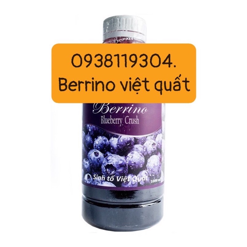 Mứt sinh tố việt quất berrino 1lit