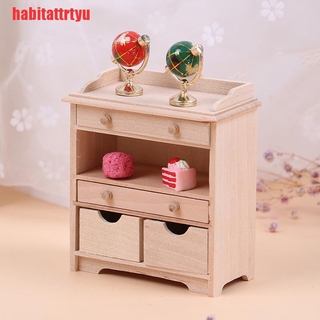 [habitattrtyu]1:12 Dollhouse Miniature Cabinet Set Model Doll House Living Room Acc